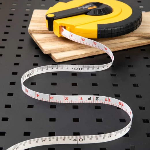 Deli Long Tape Measure 50m EDL9850ZY, Durable Fiber Blade, Metric and Imperial - Deli - Image 2