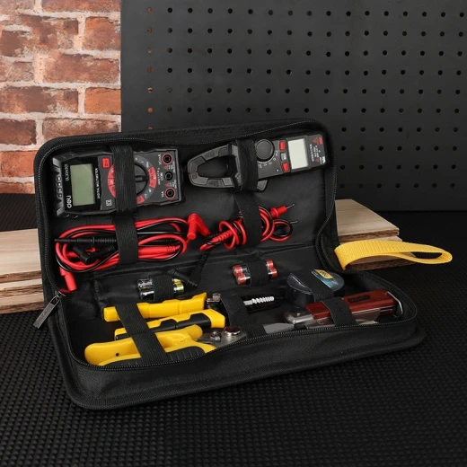 Deli Electrician Tool Set 7 Piece Kit for Electrical Home Repair, Professional Grade Hand Tools with Cloth Bag for Easy Storage and Transport, Durable and Reliable - Deli - Image 2