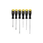 Deli 6 Piece Screwdriver Set Alloy Steel Slotted and Phillips Head Precision Screwdrivers for Home and Professional Use Durable Construction with Comfortable Grip 6-Piece Set - Deli