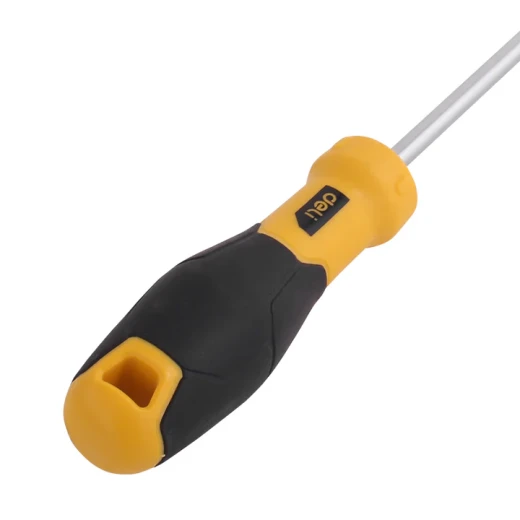 Deli Slotted Screwdriver 6x200mm Cr V Steel Blade, Ergonomic Grip, Magnetic Tip - Deli - Image 2