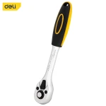Deli 1/4 Inch Ratchet Wrench EDL2323 Cr Mo Steel 45T Head Quick Release - Deli