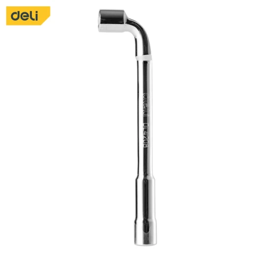 Deli L Angled Socket Wrench 8mm CRV Steel Hand Tool Chrome Vanadium Steel Durable Construction for Tight Spaces Professional Grade 100-180 Character Length Deli L Angled Socket Wrench 8mm CRV Steel Hand Tool Chrome Vanadium Steel Durable Construction for Tight Spaces Professional Grade 100-180 Character Length