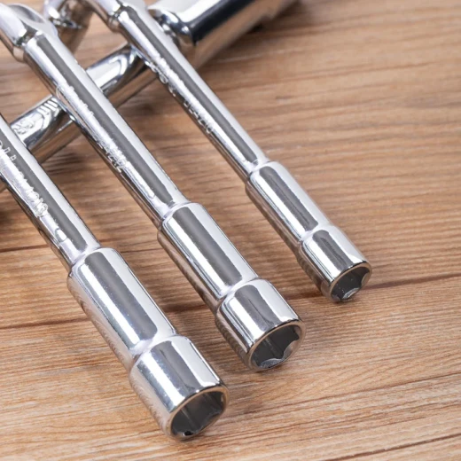 Deli L Angled Socket Wrench 8mm CRV Steel Hand Tool Chrome Vanadium Steel Durable Construction for Tight Spaces Professional Grade 100-180 Character Length - Deli - Image 4