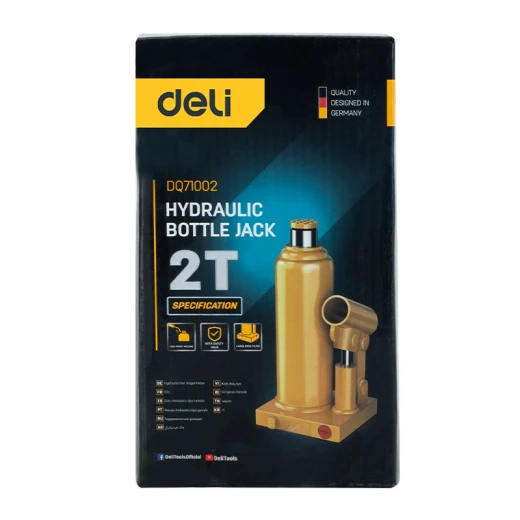 Deli 2T Hydraulic Bottle Jack, 105mm Lift, Automotive Repair Tool - Deli - Image 6