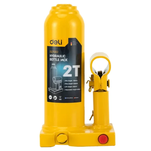 Deli 2T Hydraulic Bottle Jack, 105mm Lift, Automotive Repair Tool - Deli - Image 2