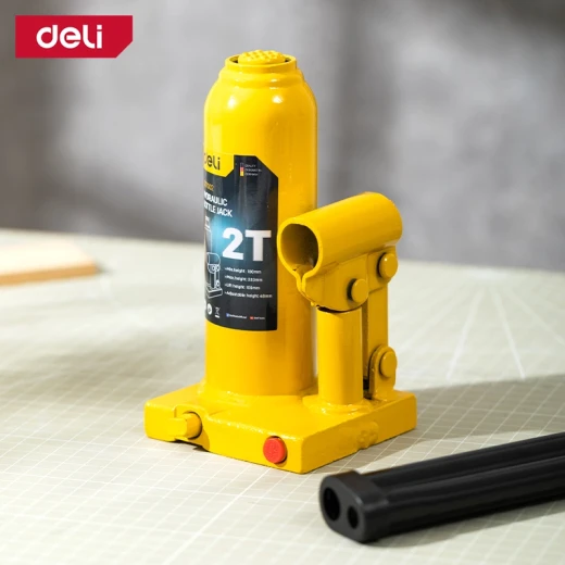 Deli 2T Hydraulic Bottle Jack, 105mm Lift, Automotive Repair Tool Deli 2T Hydraulic Bottle Jack, 105mm Lift, Automotive Repair Tool