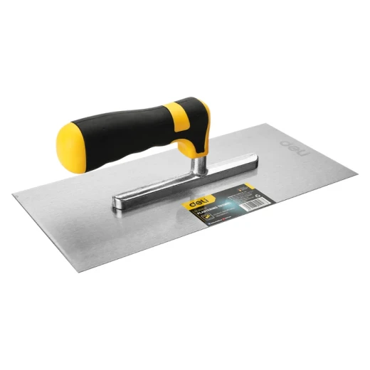 Deli Plastering Trowel 280x130mm Carbon Steel for Plastering Walls and Ceilings - Deli - Image 2