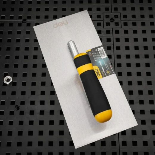 Deli Plastering Trowel 280x130mm Carbon Steel for Plastering Walls and Ceilings - Deli - Image 3