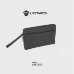 حقيبة يد لينيس LHB1502 من سلسلة ليجند الجلدية بقفل رمز تصميم أنيق وهيكلي بلمسة جلد نعام - لينيس