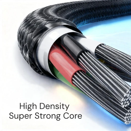 Lenyes LC-546 TC-TC 27W Unbreakable Type-C to Lightning 1.2M Cable Grey with Power Delivery and 3A Quick Charge Support - Lenyes - Image 4