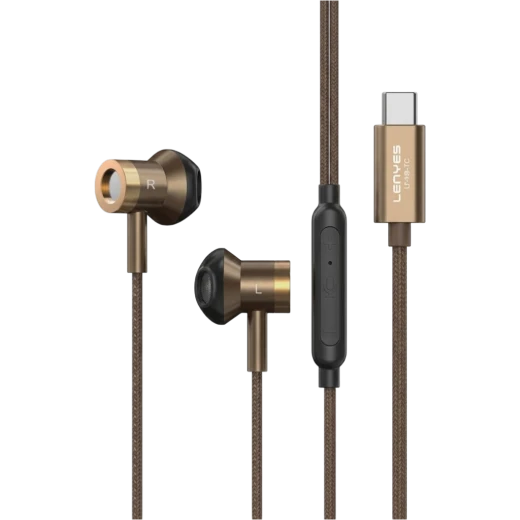 Lenyes LF106 Type-C Wired Earphones with 14mm Hi-Fi Drivers Inline Mic and 1.2m Tangle-Free Cable Ergonomic Lightweight Lenyes LF106 Type-C Wired Earphones with 14mm Hi-Fi Drivers Inline Mic and 1.2m Tangle-Free Cable Ergonomic Lightweight