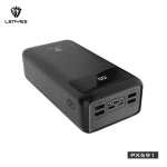 لينيس باور بانك محمول PX591D Pro بسعة 50000 مللي أمبير وشحن سريع بقوة 65 واط PD وشاشة LED رقمية - لينيس