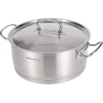 Korkmaz Stainless Steel Proline Cooking Pot Silver 28 cm 1.8 Liters Capacity - Korkmaz