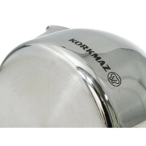 Korkmaz Pera Stainless Steel Milk Pot with Insulated Handle 0.42 Quart Turkish Made - Korkmaz - Image 3