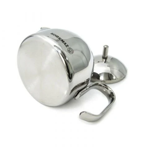 Korkmaz Pera Stainless Steel Milk Pot with Insulated Handle 0.42 Quart Turkish Made - Korkmaz - Image 5