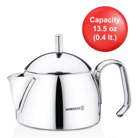 Korkmaz Pera Stainless Steel Milk Pot with Insulated Handle 0.42 Quart Turkish Made - Korkmaz - Image 6