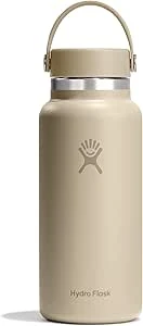 Hydro Flask Wide Mouth Water Bottle 946 ml Stainless Steel Insulated for Cold 24 Hours Hot 12 Hours Oat Hydro Flask Wide Mouth Water Bottle 946 ml Stainless Steel Insulated for Cold 24 Hours Hot 12 Hours Oat