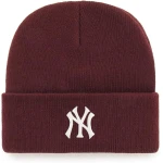 قبعة شتوية محبوكة 47 MLB NY Yankees Haymaker Cuff Knit بلون خمري - 47 براند