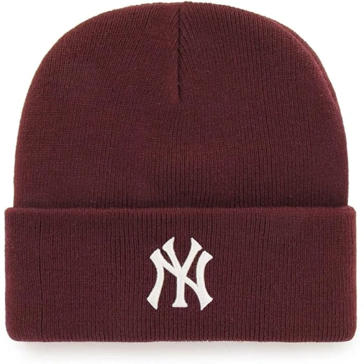 قبعة شتوية محبوكة 47 MLB NY Yankees Haymaker Cuff Knit بلون خمري قبعة شتوية محبوكة 47 MLB NY Yankees Haymaker Cuff Knit بلون خمري