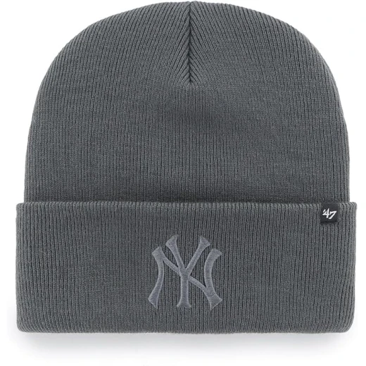 47 MLB New York Yankees Haymaker Cuff Knit Winter Hat Gray Acrylic 47 MLB New York Yankees Haymaker Cuff Knit Winter Hat Gray Acrylic