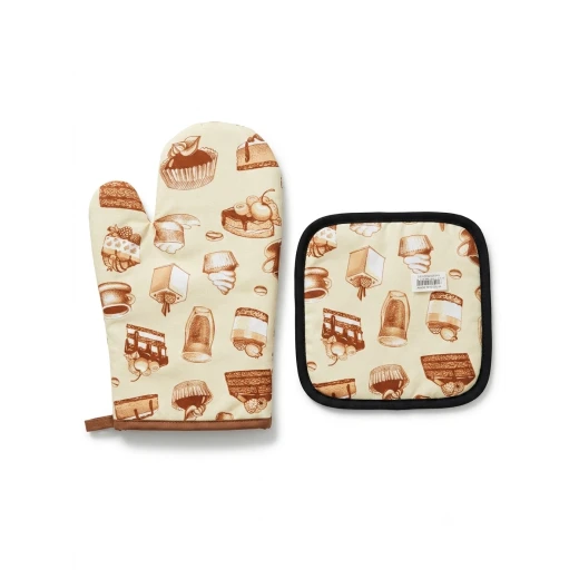 Heat Resistant Oven Mitt and Pot Holder Set with Colorful Vegetable Print Kitchen Cooking Baking BBQ Gloves Protective Padded Oven Glove and Hot Pad for Safe Handling of Hot Cookware Heat Resistant Oven Mitt and Pot Holder Set with Colorful Vegetable Print Kitchen Cooking Baking BBQ Gloves Protective Padded Oven Glove and Hot Pad for Safe Handling of Hot Cookware