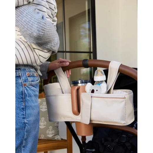 Skip Hop Ultimate Stroller Organizer Oat with Multiple Pockets and Cup Holders for Baby Essentials - Skip Hop - Image 5