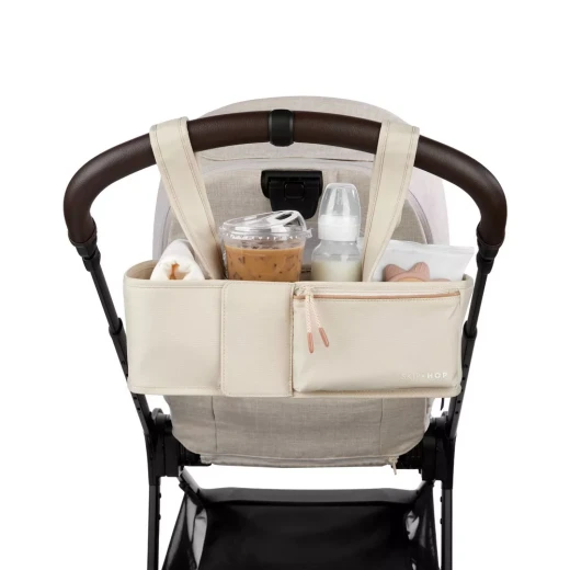 Skip Hop Ultimate Stroller Organizer Oat with Multiple Pockets and Cup Holders for Baby Essentials - Skip Hop - Image 2