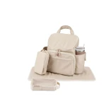 Skip Hop Forma Diaper Backpack Oat Color Water-Resistant with Insulated Pockets and Changing Pad 28 Liter Capacity - Skip Hop