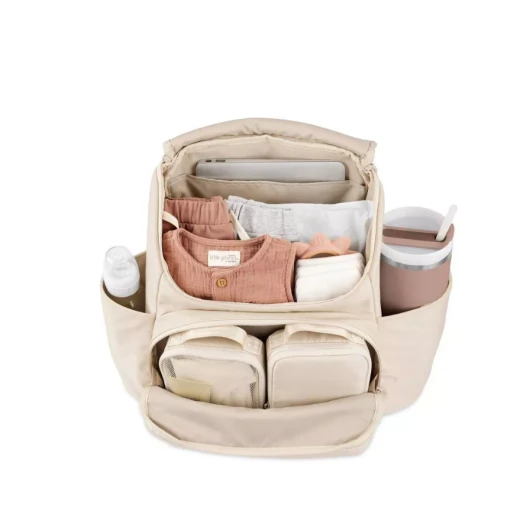 Skip Hop Forma Diaper Backpack Oat Color Water-Resistant with Insulated Pockets and Changing Pad 28 Liter Capacity - Skip Hop - Image 7