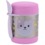 Skip Hop Kids Insulated Food Jar Dino Theme Leak-Proof Stainless Steel for Ages 3+ - Skip Hop