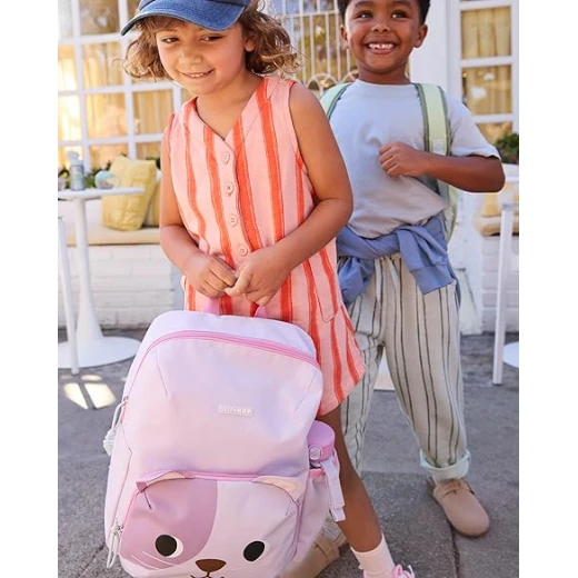 Skip Hop Besties Squad Cat Toddler Backpack with Adjustable Padded Straps and Side Bottle Pocket for Ages 3+ - Skip Hop - Image 2