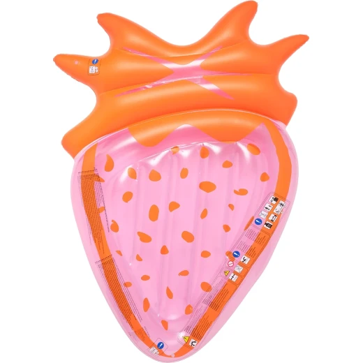Sunny life Luxe Lie-On Float Strawberry Pink Berry for Pool and Beach Sunny life Luxe Lie-On Float Strawberry Pink Berry for Pool and Beach