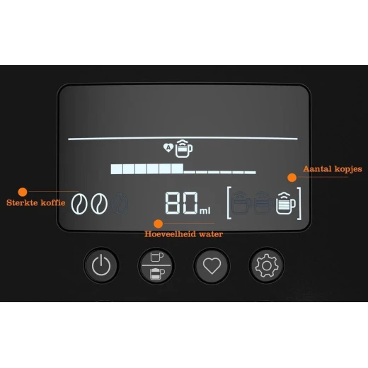 Krups EA815070 Full Auto Display Espresso Machine Black 1.7L 1450W 15 Bar Pressure - Krups - Image 11