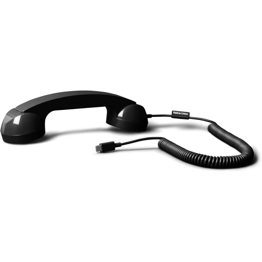 هاتف Native Union Pop Phone اللاسلكي بتصميم هاتف قديم مع USB-C لأجهزة iPhone و iPad واللابتوب والتابلت وأجهزة Samsung باللون الأسود هاتف Native Union Pop Phone اللاسلكي بتصميم هاتف قديم مع USB-C لأجهزة iPhone و iPad واللابتوب والتابلت وأجهزة Samsung باللون الأسود