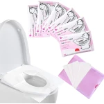 10PCS Disposable Dissolvable Toilet Seat Covers  Portable Emergency Seat Cushions for Travel, Business Trips, Camping & Public Restrooms