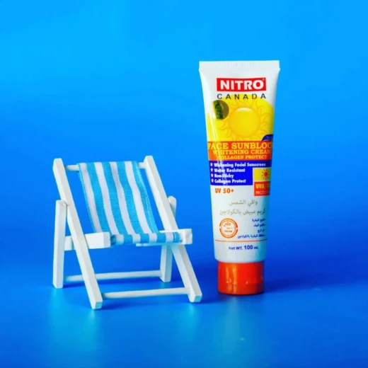 Lasting White Face Sunblock SPF 50 High Skin Protection UVA UVB Lightweight Non-Greasy Daily Wear for Sensitive Skin - Nitro Canada - Image 2