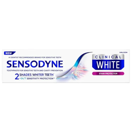 Sensodyne Clinical White Sensitive Teeth Whitening Toothpaste Extra Fresh 75ml for Brighter Smile Dentist Recommended Sensodyne Clinical White Sensitive Teeth Whitening Toothpaste Extra Fresh 75ml for Brighter Smile Dentist Recommended