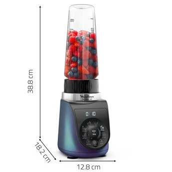 خلاط مولينكس Blend Up Mini بقوة 1000 واط | 8 برامج أوتوماتيكية، أداء قوي، تحضير العصائر والسموذي، سحق الثلج، خلط الفواكه والخضروات، زجاجات محمولة، سهل التنظيف، مثالي للاستخدام اليومي وتحضير المشروبات الصحية بسرعة وكفاءة - مولينكس - Image 4