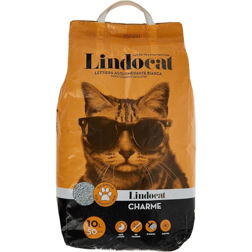 LindoCat Charme Cat Litter with Calendula and Amber Scent Coarse Granules 10 Liters LindoCat Charme Cat Litter with Calendula and Amber Scent Coarse Granules 10 Liters