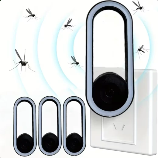 جهاز طارد البعوض بالموجات فوق الصوتية مع ضوء LED: آمن وفعال لون عشوائي - Image 6