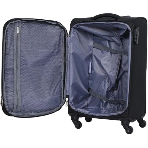 American Tourister Oakland Soft Luggage Trolley Bag 4 Wheels Large Suitcase for Travel - American Tourister - Image 2