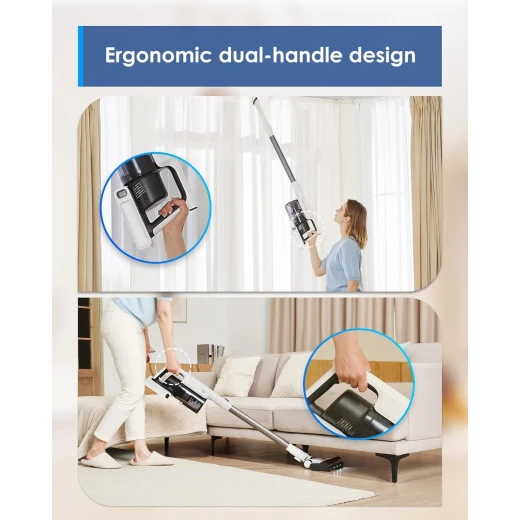 Tineco A30S Cordless Stick Vacuum Cleaner 160W Powerful Suction 60 Minute Runtime 1 Liter Dustbin Grey - Tineco - Image 7