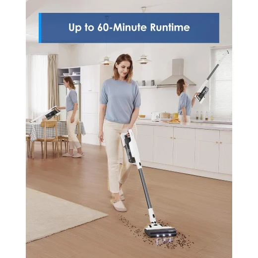 Tineco A30S Cordless Stick Vacuum Cleaner 160W Powerful Suction 60 Minute Runtime 1 Liter Dustbin Grey - Tineco - Image 3