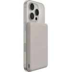 بيلكن BoostCharge بنك طاقة مغناطيسي بسعة 5000mAh | شاحن محمول نحيف مع حلقة مغناطيسية ومنفذ USB-C | بطارية إضافية للآيفون وجالاكسي وPixelSnap والآيباد والأجهزة اللوحية | كابل USB-C مرفق | اللون رملي - بيلكين