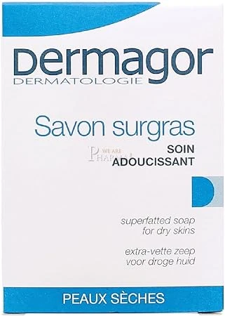 Dermagor Surgras Soap with Sweet Almond Oil for Dry Sensitive Skin Gentle Cleansing and Protection 150ml