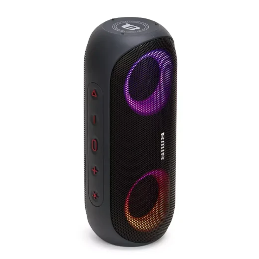 Aiwa BST-650 Portable Stereo Speaker Black 20W RMS Bluetooth 5.0 with HyperBass and RGB Lighting - Aiwa - Image 8