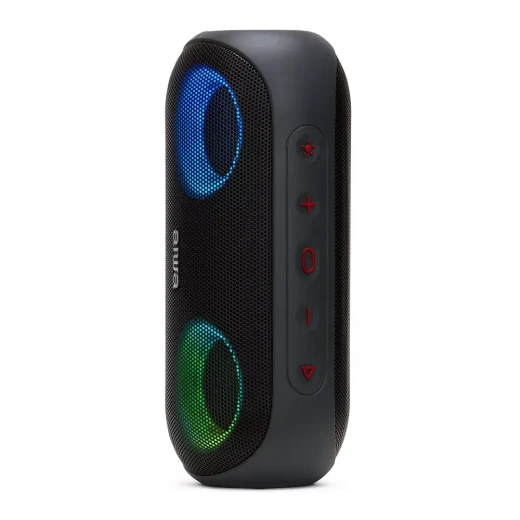 Aiwa BST-650 Portable Stereo Speaker Black 20W RMS Bluetooth 5.0 with HyperBass and RGB Lighting - Aiwa - Image 9