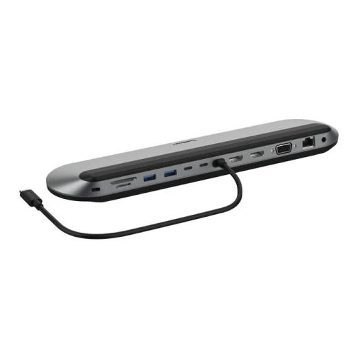 بيلكن Connect محطة إرساء USB-C Pro عالمية 11 في 1 | قاعدة توصيل متعددة المنافذ للحواسيب المحمولة | تدعم توصيل 3 شاشات | شحن سريع Power Delivery بقدرة 100 واط - بيلكين - Image 8
