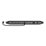 بيلكن Connect محطة إرساء USB-C Pro عالمية 11 في 1 | قاعدة توصيل متعددة المنافذ للحواسيب المحمولة | تدعم توصيل 3 شاشات | شحن سريع Power Delivery بقدرة 100 واط - بيلكين