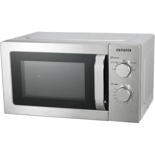 ميكروويف Aiwa MW-200SL بسعة 20 لتر وقوة 700 واط من الستانلس ستيل مع تحكم بمقبض دوار ووظيفة إذابة الجليد باللون الفضي ميكروويف Aiwa MW-200SL بسعة 20 لتر وقوة 700 واط من الستانلس ستيل مع تحكم بمقبض دوار ووظيفة إذابة الجليد باللون الفضي